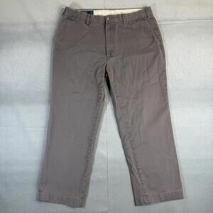 Polo Ralph Lauren Chino Pants Mens 35x26* Gray Suffield Chino 100% Cotton
